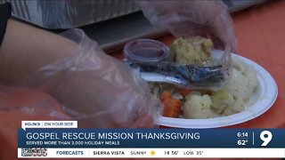 Gospel Rescue Mission annual Thanksgiving dinner