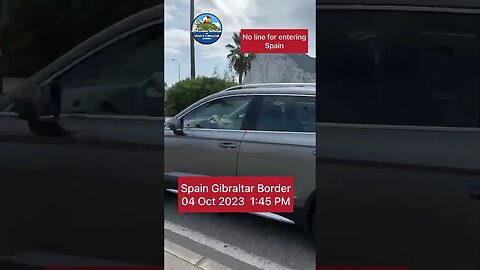 Spain Gibraltar Border 04 Oct 2023