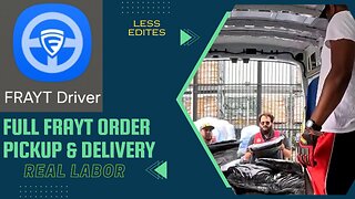 Full Frayt order from begining to end, labor included | cargo van business