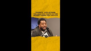 #coreyholcomb Telling the truth is the worst thing you can do . 🎥 @wgcimorningshow