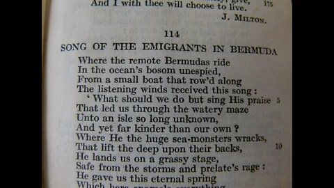 Song of the Emigrants in Bermuda - A. Marvell