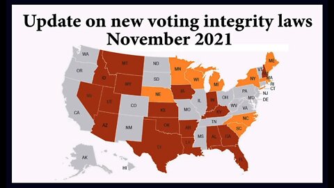 New Election Integrity Laws Passed in 2021