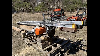 How I setup to use my Granberg chainsaw sawmill