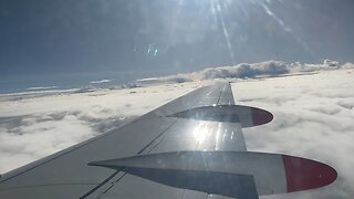 Qantaslink Fokker 100 descend