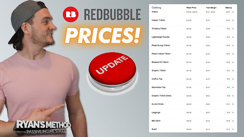 Redbubble Product Pricing (2021+)