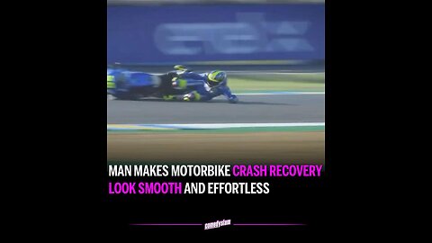 Motorcycle Racer makes Crashing at 220 mph look Effortless