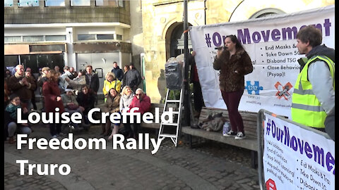 Louise Creffield - Truro - Freedom Rally - speech