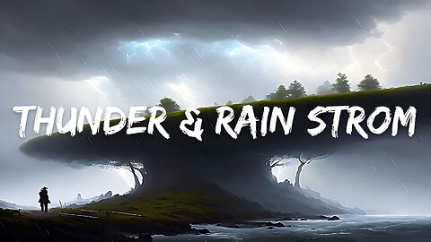 THUNDER & RAIN STROM | Relaxation, Concentration, or Sleep Sounds | 10 Hours