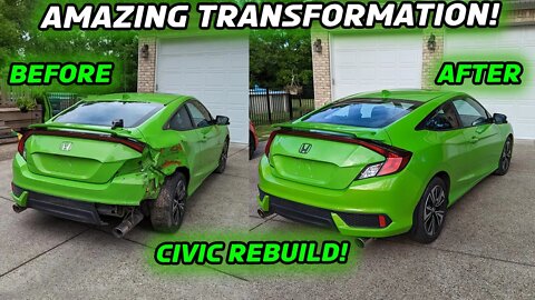 Rebuilding a Wrecked 2017 Honda Civic for my Niece Part 5 - It's DONE!