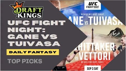 Dream's Top Picks for DFS UFC FIGHT NIGHT: GANE VS TUIVASA Daily Fantasy Sports Strategy Draftkings