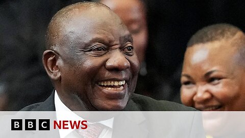 Cyril Ramaphosa re-elected as South African president _ BBC News