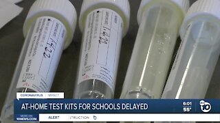 At home test kits for schools delayed