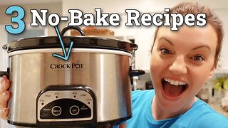 3 DINNER RECIPES THAT WON'T HEAT UP YOUR KITCHEN! | CROCKPOT MEALS | NO. 137