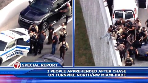 Wild Police Chase Takes Three Pit Moves To End In Miami-Dade County