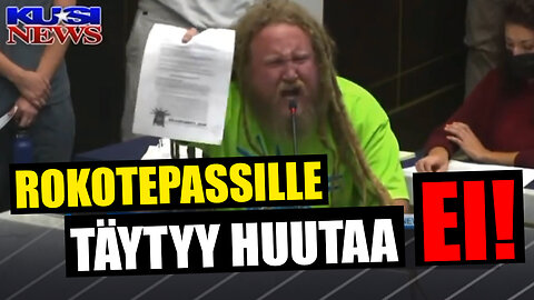 Rokotepassille täytyy huutaa EI!