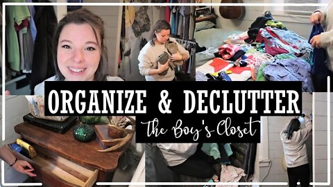 Shared Closet Clean, Declutter, & Organize//Farmhouse//Closet Organization//Home Organization