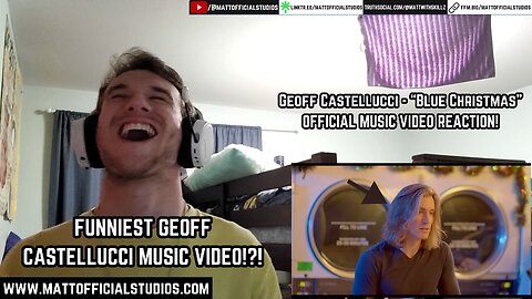 MATT | Reacting to Geoff Castellucci "Blue Christmas" Official Video!!