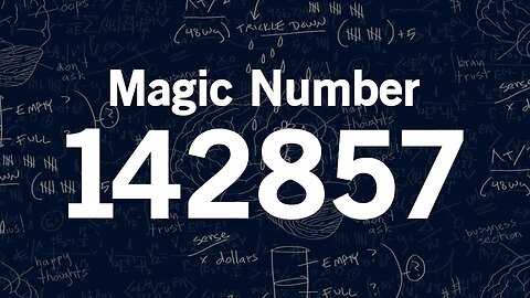 Magic Number 142857
