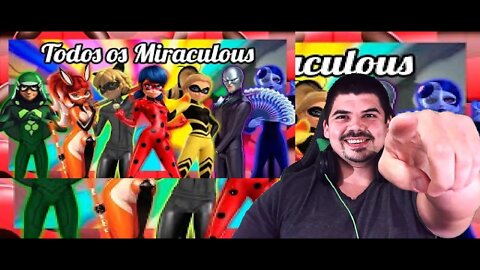 React TODOS os 19 MIRACULOUS - Miraculous Ladybug - Melhor do mundo