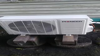 installed a mini split 12000 BTUs heat and ac