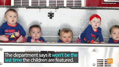 This fire station’s holiday photos will melt your heart