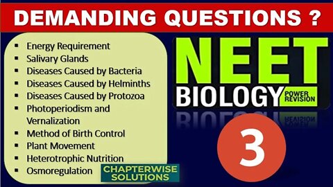 NEET BIOLOGY | Part - 3