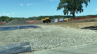 New battery manufacturing plant construction is underway