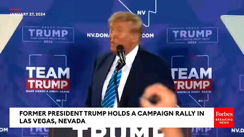 DRAMATIC MOMENT when Trump stops his Nevada rally to get a doctor to tend to a medical emergency