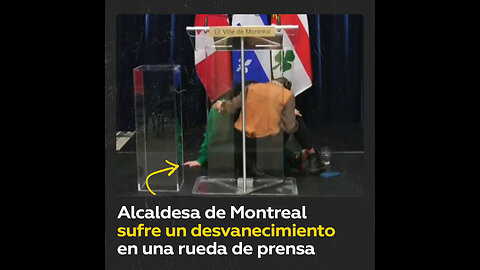 Política canadiense se sienta en el suelo a punto de desmayarse