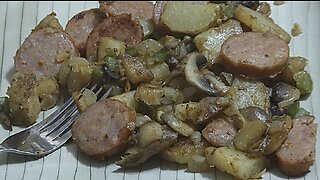 kielbasa & pan fried potatoes