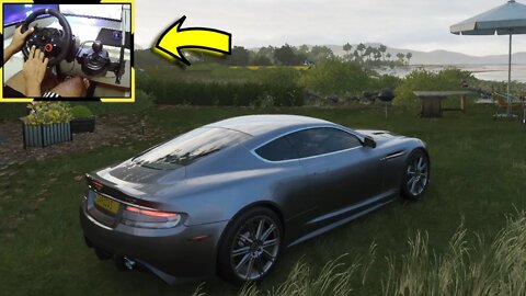 ASTON MARTIN DBS - Forza Horizon 4 gameplay / Logitech g29