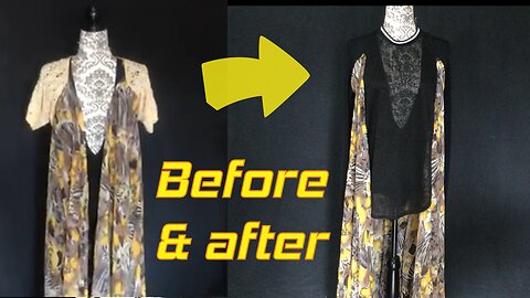 Refashion dress into amazing cape