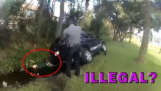 Felon Drove Car In A Ditch After Fleeing From Officers On Video - LEO Round Table S0825