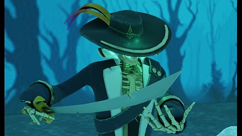 Spooky Blender Animation: Skeleton and Sword Halloween Special 🎃🦴⚔️