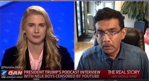 The Real Story - OAN YouTube Cancels Trump (Again) with Dinesh D'Souza