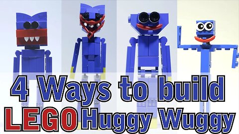 4 Ways to Make a Lego Huggy Wuggy from Poppy Playtime
