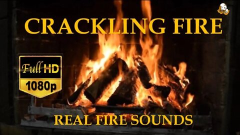 CRACKLING FIREGRATE With real fire sound For Sleep, Relaxing & Meditation .