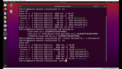 A opção -static do gcc: ligando executáveis estaticamente no Linux