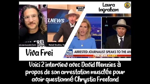 Voici 2 interview avec David Menzies à propos de son arrestation musclée.
