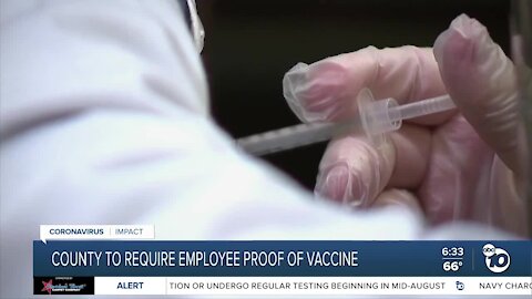 County to require employee proof of vaccine