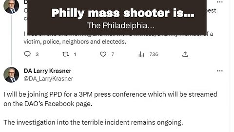 Philly mass shooter is Transgender.
