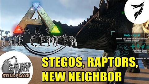 ARK Survival Evolved: The Center | Stego, Raptor Buddies and a New Neighbor! | Part 7 | Multiplayer