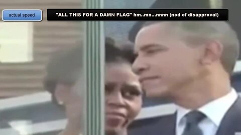 Michelle Obama: 'All This for A Damn Flag?'