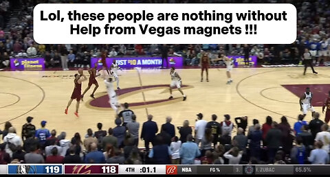 Rigged Cleveland Cavaliers vs Dallas Mavericks | Vegas magnets really save a lot of these actors !!