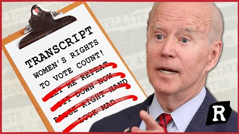 The White House tries to HIDE Biden's latest gaffe | Redacted with Clayton Morris