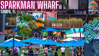 Family Fun at Sparkman Wharf | Tampa Riverwalk | Downtown Tampa Florida 🌴