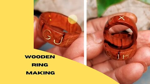 Wooden ring making |wood|Woodworking |wood carving|woodworking7900 |#wood |#shorts