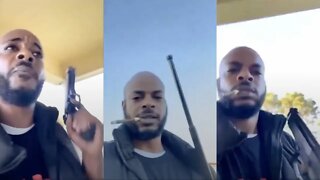 Dude Pulls Up To His Patnas House With A Blick After He Sent Him A Video Of Him With His Girl!