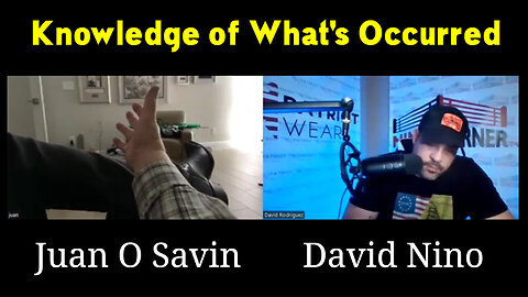 Juan O Savin & David Nino - Knowledge Of What'S Occurred..