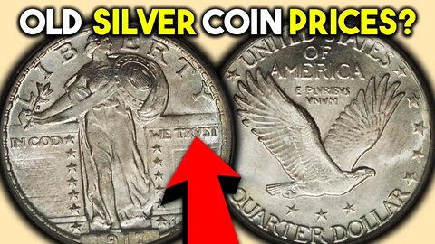 OLD SILVER QUARTERS WORTH A LOT OF MONEY!! 1917 STANDING LIBERTY QUARTER VALUE